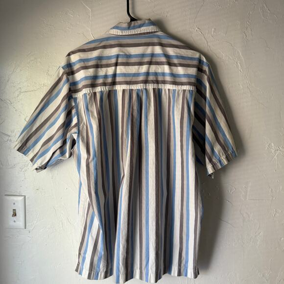 Southpole Y2K Vertical Stripe Button Shirt Cotton Streetwear Size‎ M - Picture 2 of 8